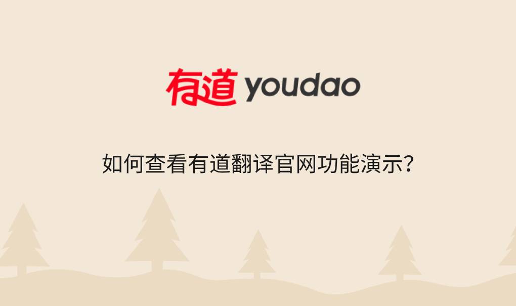如何查看有道翻译官网功能演示？