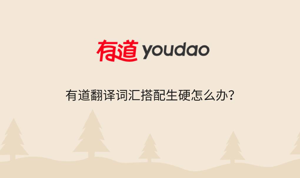 有道翻译词汇搭配生硬怎么办?